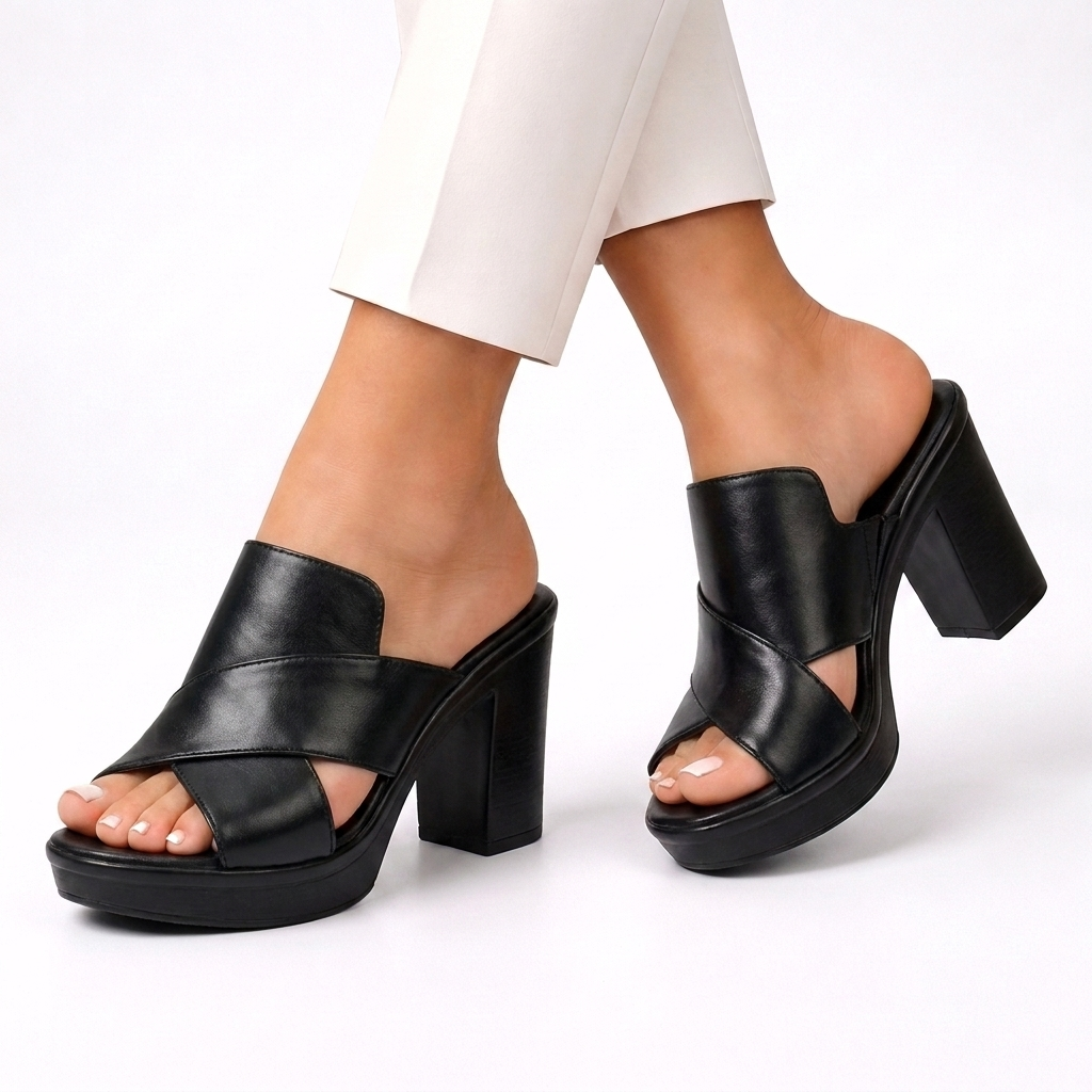 Sandales femme | Sandales confortables à talon carré