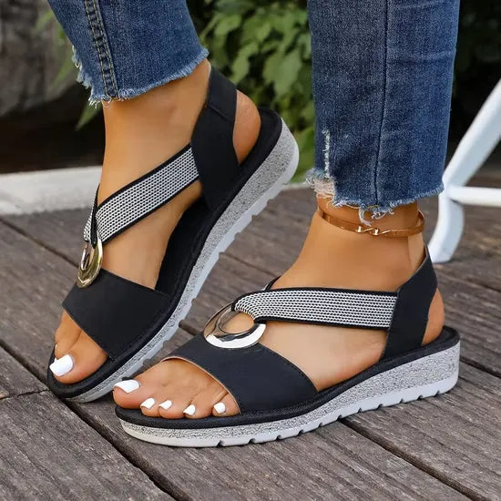 Sandales femme chic à enfiler | Promenades estivales