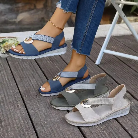 Sandales femme chic à enfiler | Promenades estivales