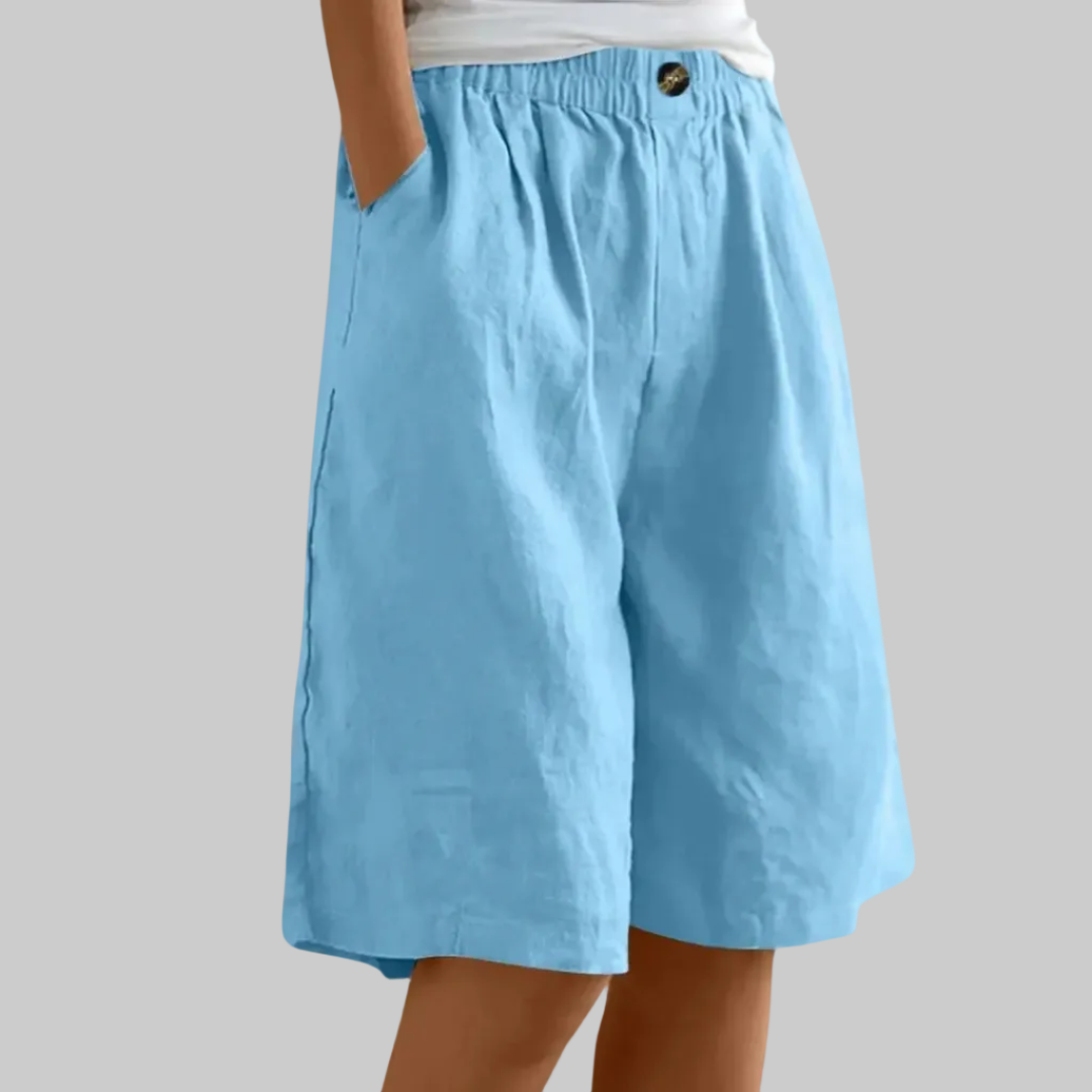 Short femme ample à taille élastique | Sorties estivales décontractées