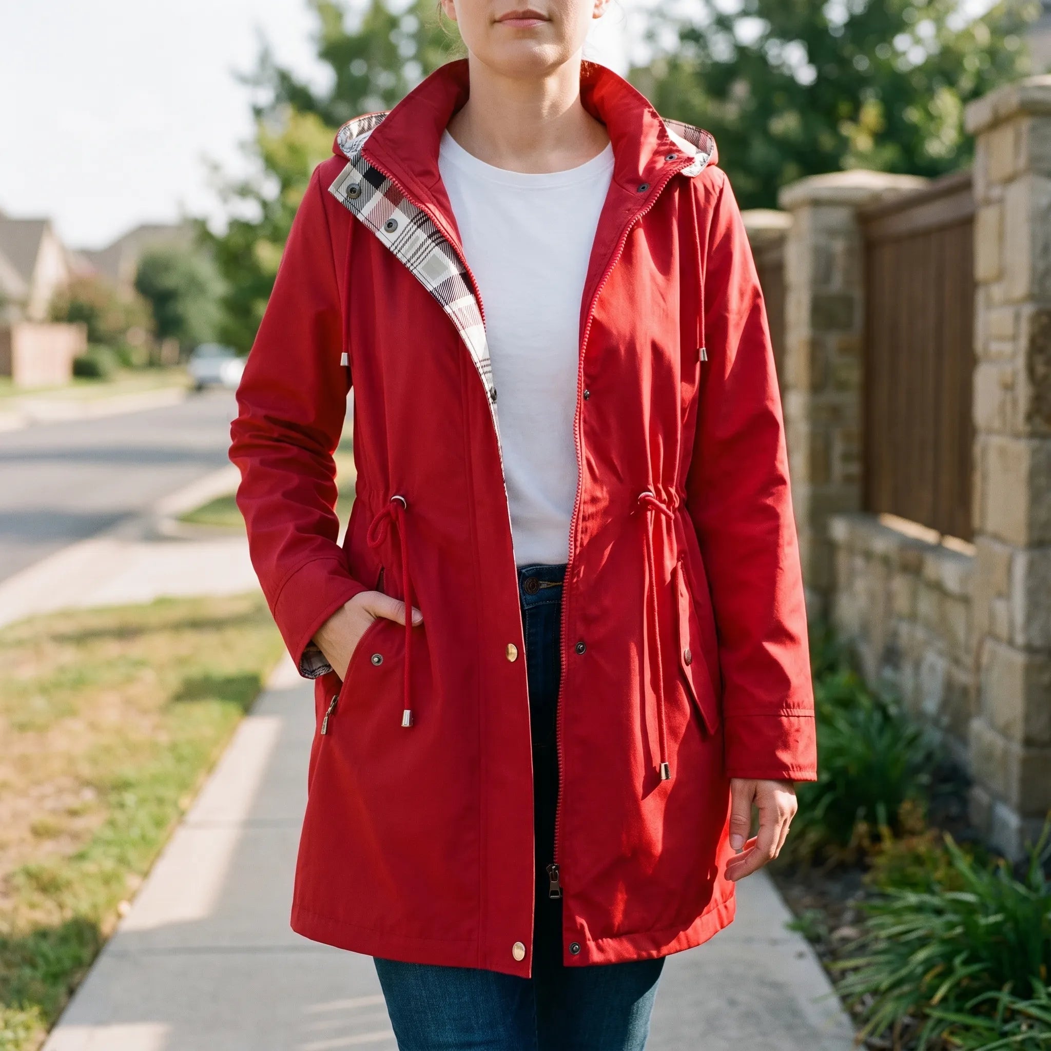 Trenchcoat femme mi-long | Promenades matinales