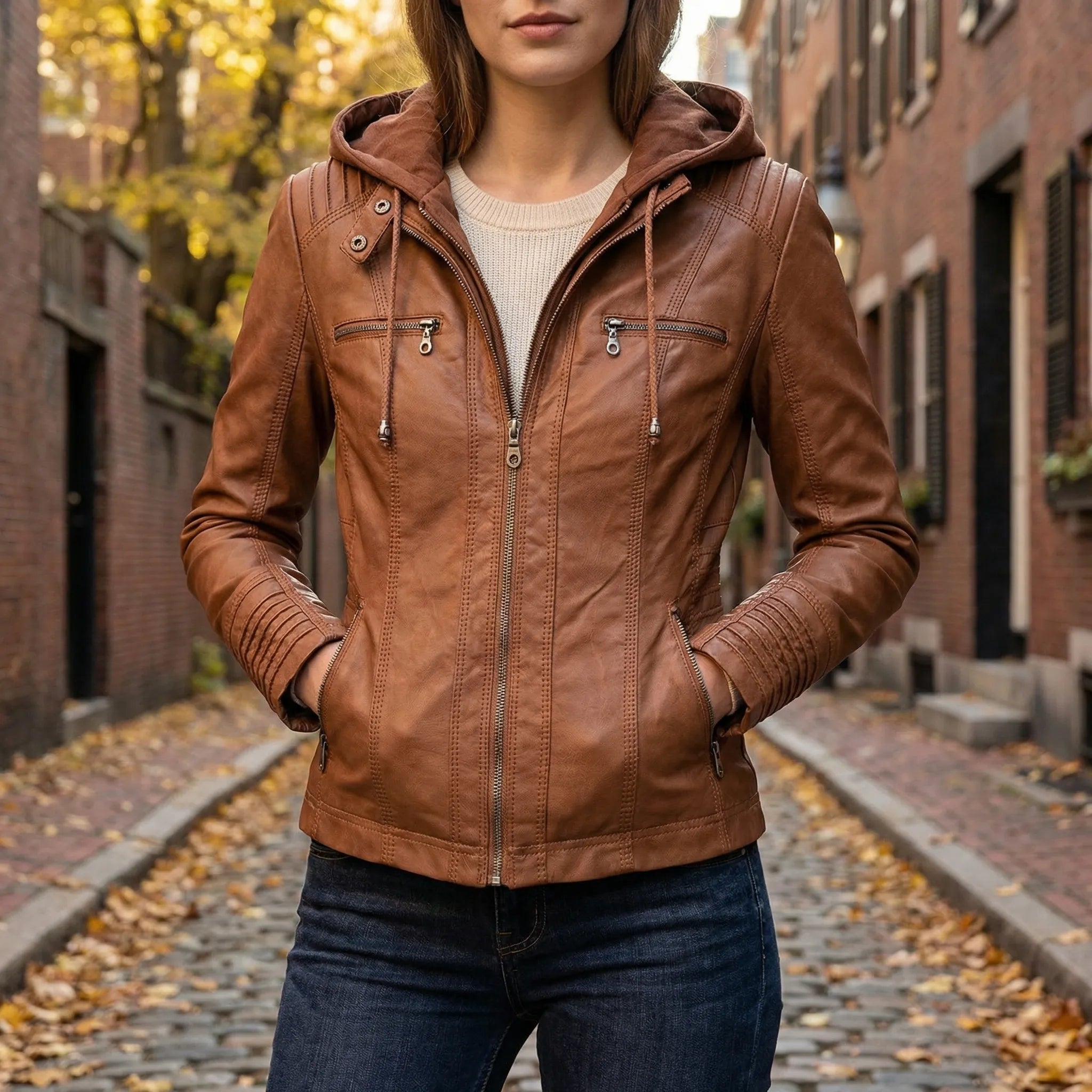 Veste cintrée à capuche | Sorties en ville