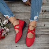 Ballerines femme | Chaussures confort à brides croisées