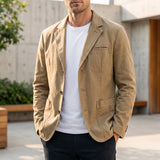 Blazer homme | Veste décontractée à poches plaquées