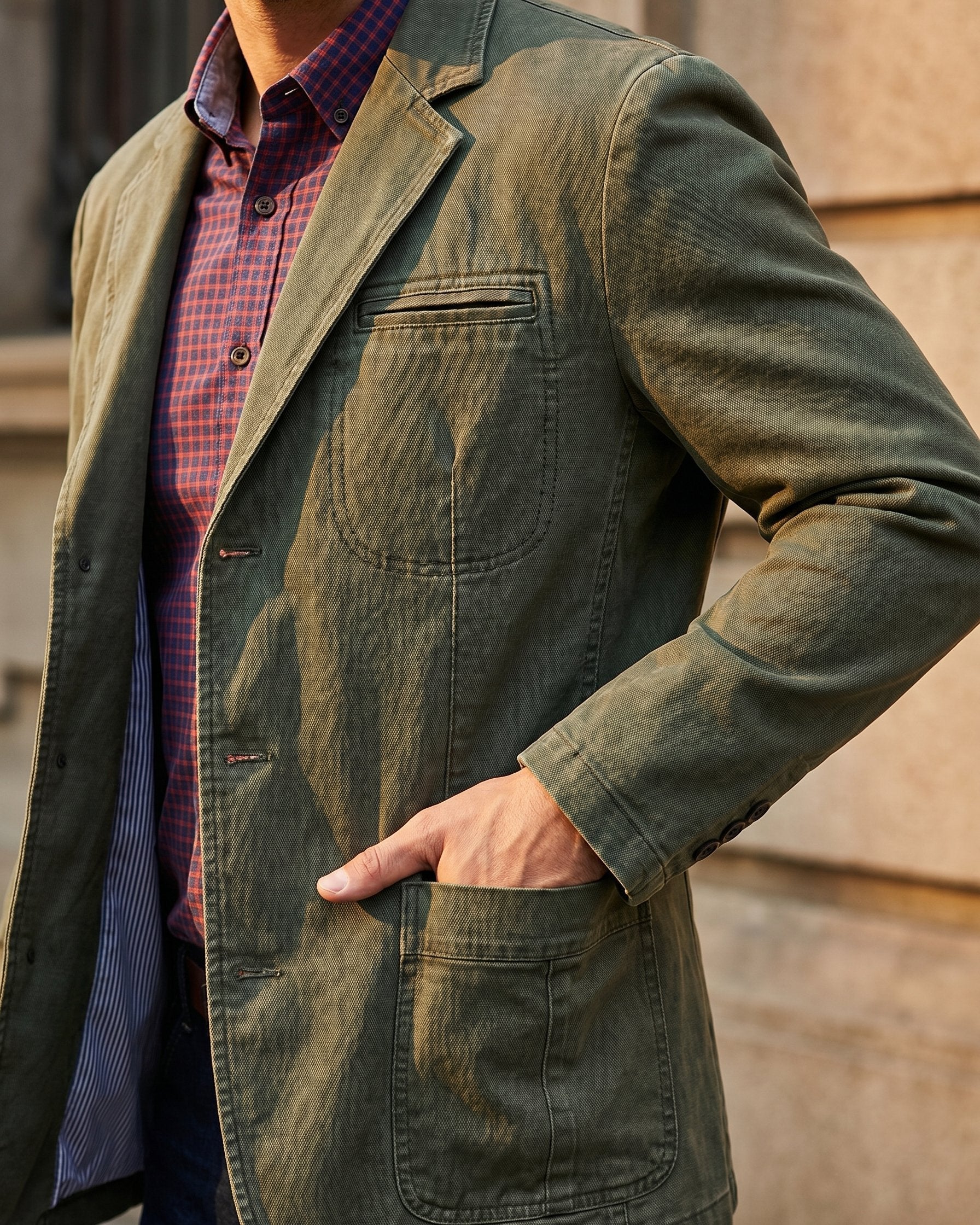 Blazer homme | Veste décontractée à poches plaquées