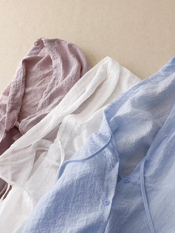 Blouse femme | Blouse décontractée à capuche
