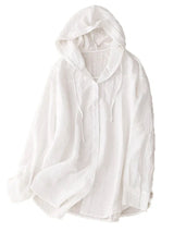 Blouse femme | Blouse décontractée à capuche