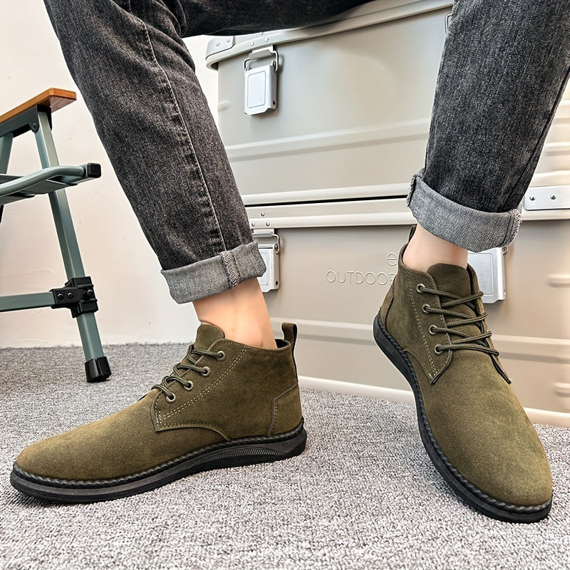 Bottines mi-hautes à lacets pour homme | Sorties quotidiennes