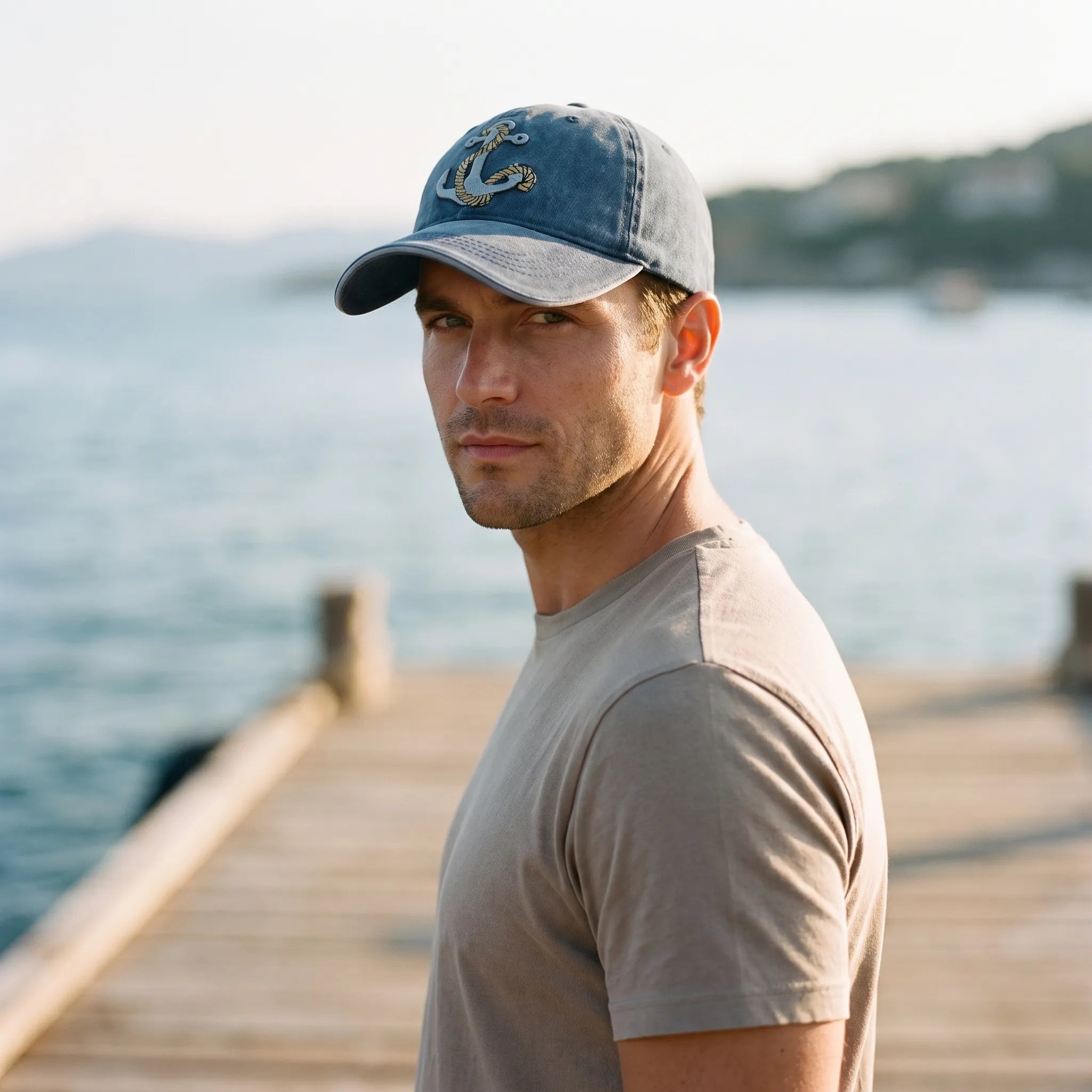 Casquette homme d'inspiration nautique | Sorties en plein air