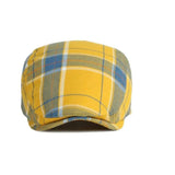 Casquette plate homme à motif écossais | Sorties en ville