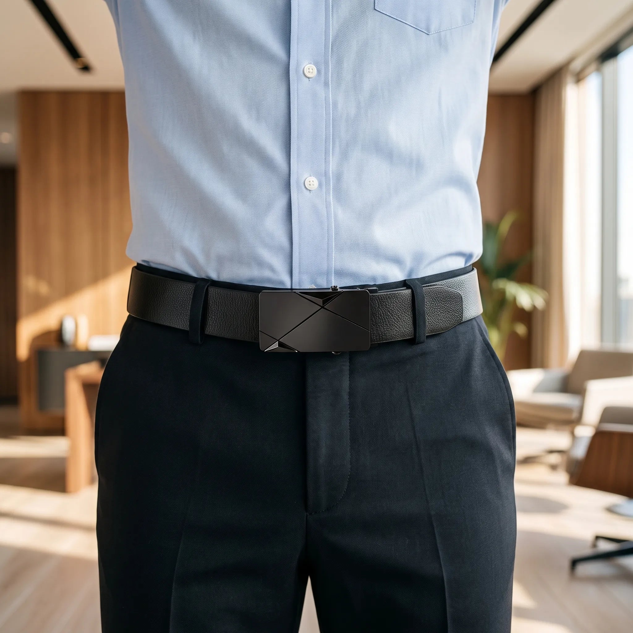 Ceinture noire homme automatique | Tenues de bureau