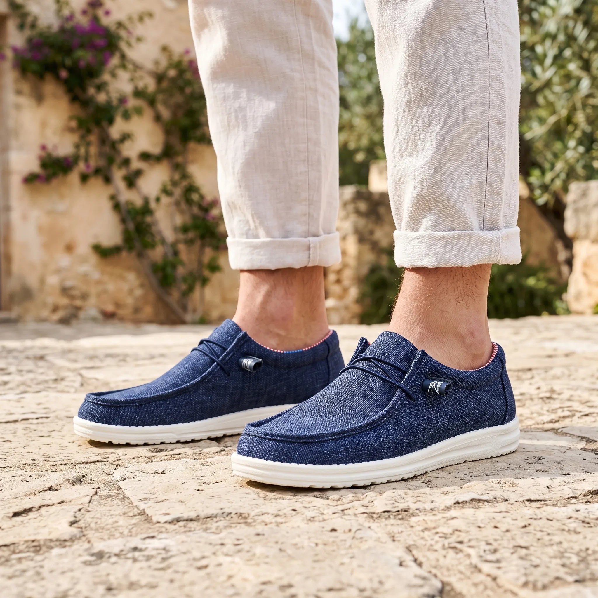 Chaussure basse texturée de style décontracté | Promenades quotidiennes