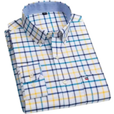 Chemise à carreaux classique pour homme | Tenue quotidienne décontractée