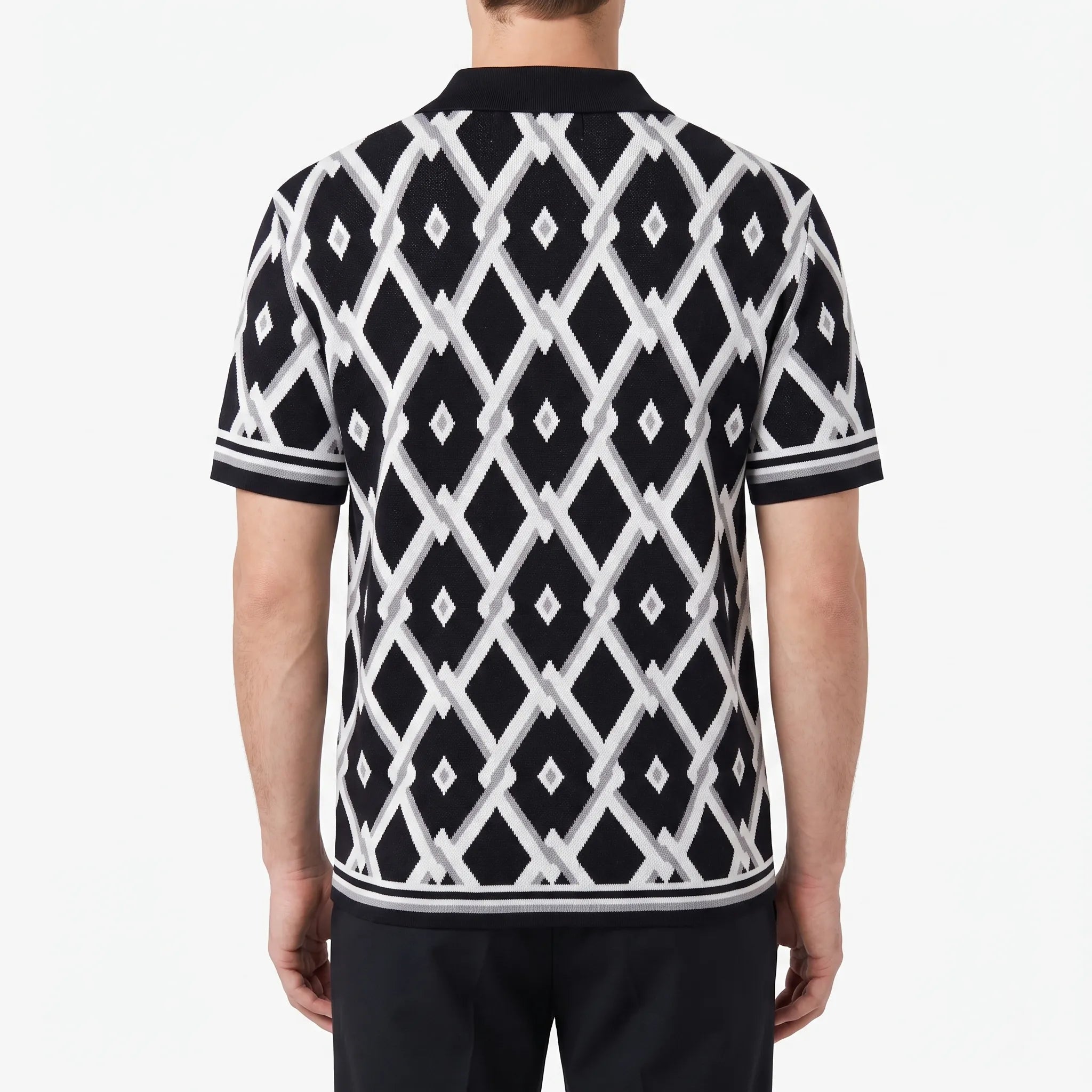 Chemise à manches courtes motif géométrique | Sorties estivales