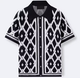 Chemise à manches courtes motif géométrique | Sorties estivales