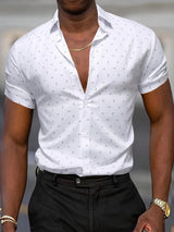 Chemise homme | Chemise d'été à imprimé subtil