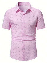 Chemise homme | Chemise d'été à imprimé subtil