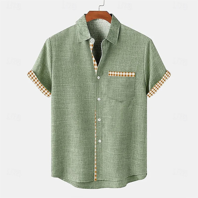 Chemise manche courte homme décontractée | Sorties décontractées