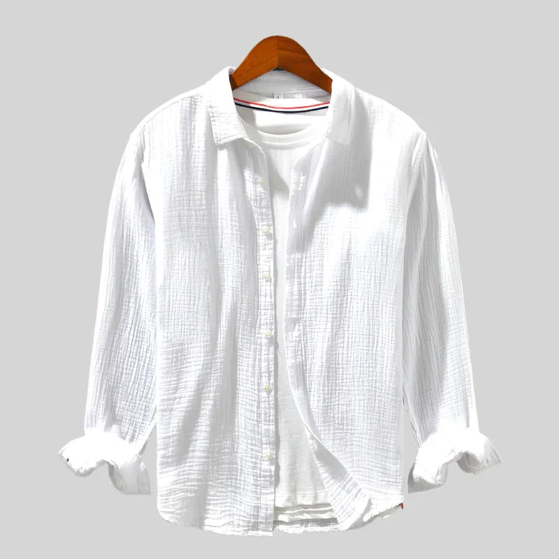 Chemise texturée à manches longues | Sorties décontractées