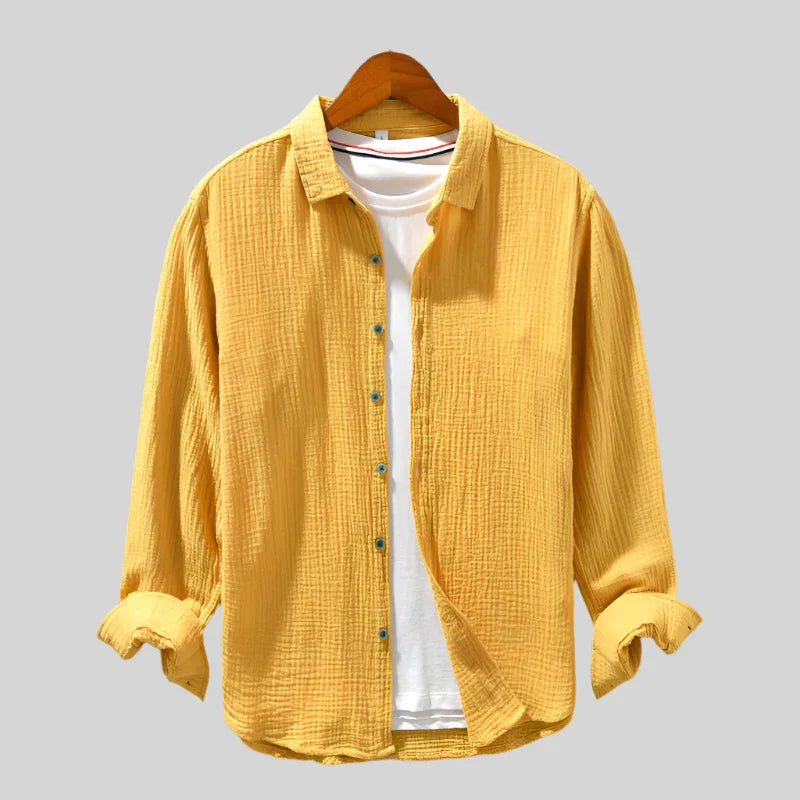 Chemise texturée à manches longues | Sorties décontractées