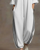 Combinaison femme | Combinaison oversize zippée à capuche