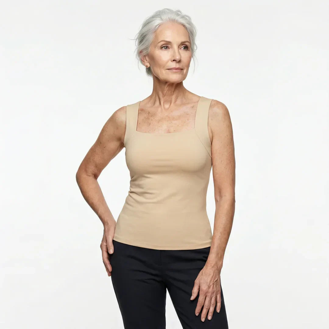 Débardeur femme | Top confort avec soutien-gorge intégré