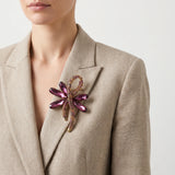 Élégante broche femme au motif floral | Rehausser une tenue