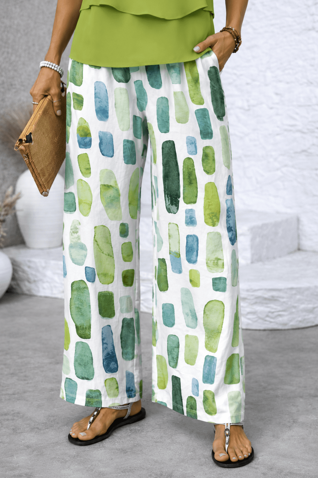 Ensemble 2 pièces femme | Ensemble d'été avec top et pantalon large