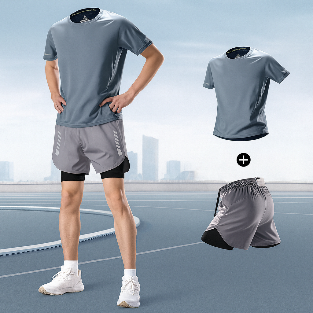 Ensemble de sport court pour homme | Entraînement en extérieur