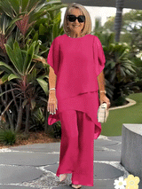 Ensemble femme | Ensemble deux pièces élégant avec pantalon large