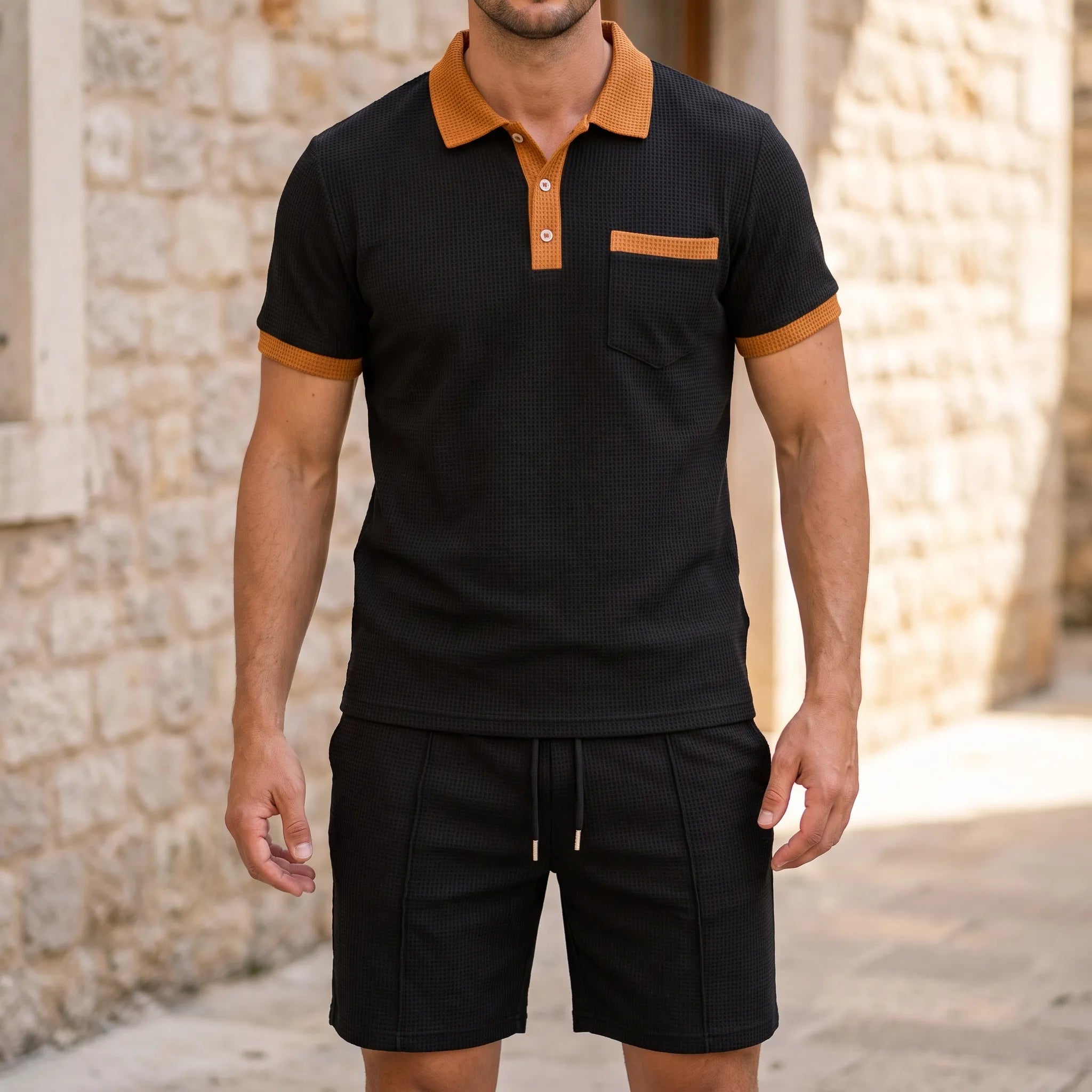 Ensemble polo homme | Tenue deux pièces polo et short