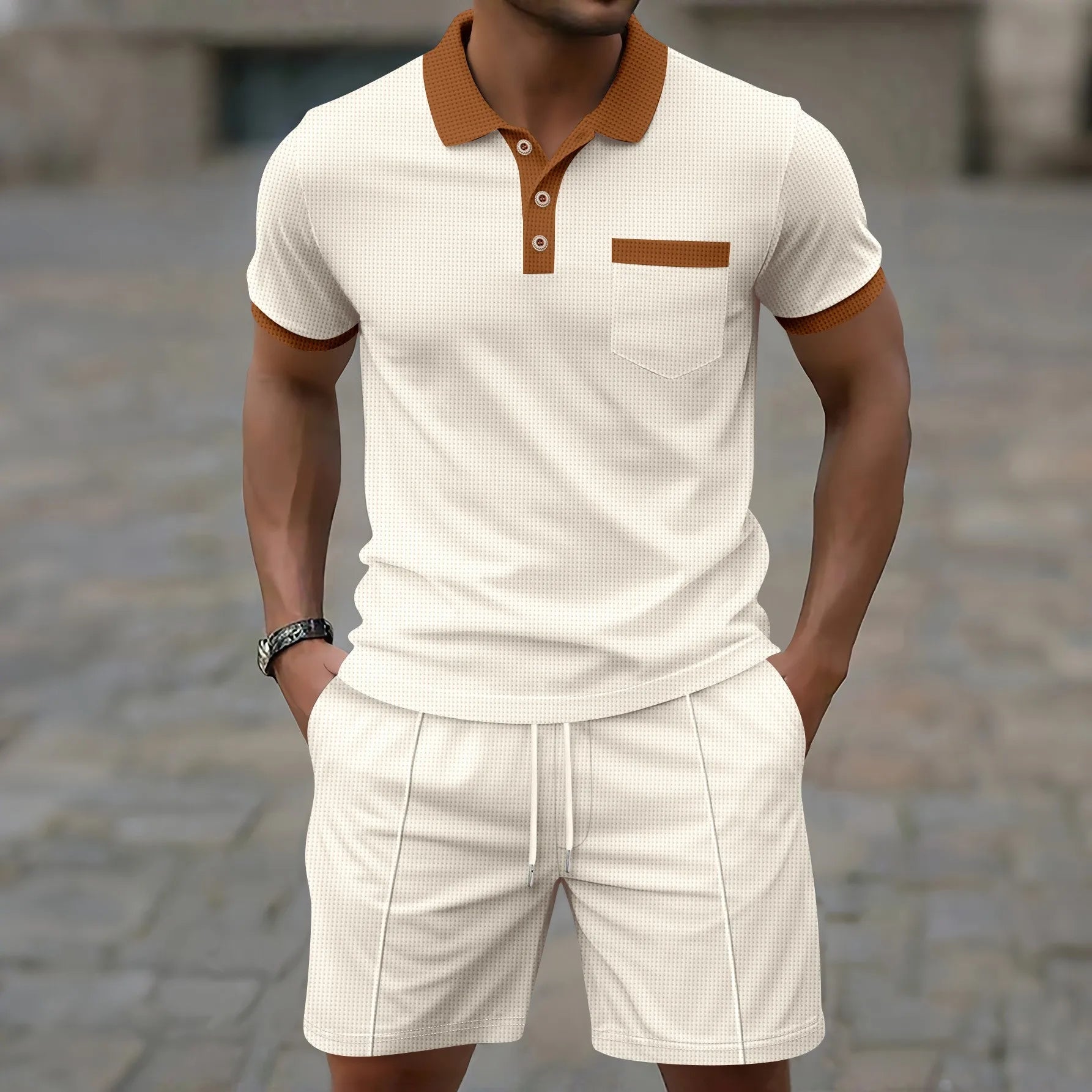 Ensemble polo homme | Tenue deux pièces polo et short