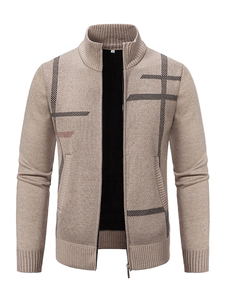 Gilet zippé à motif graphique | Superposition quotidienne