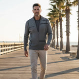 Gilet zippé à motif graphique | Superposition quotidienne