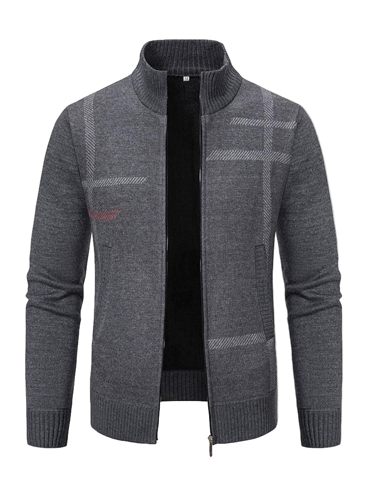Gilet zippé à motif graphique | Superposition quotidienne
