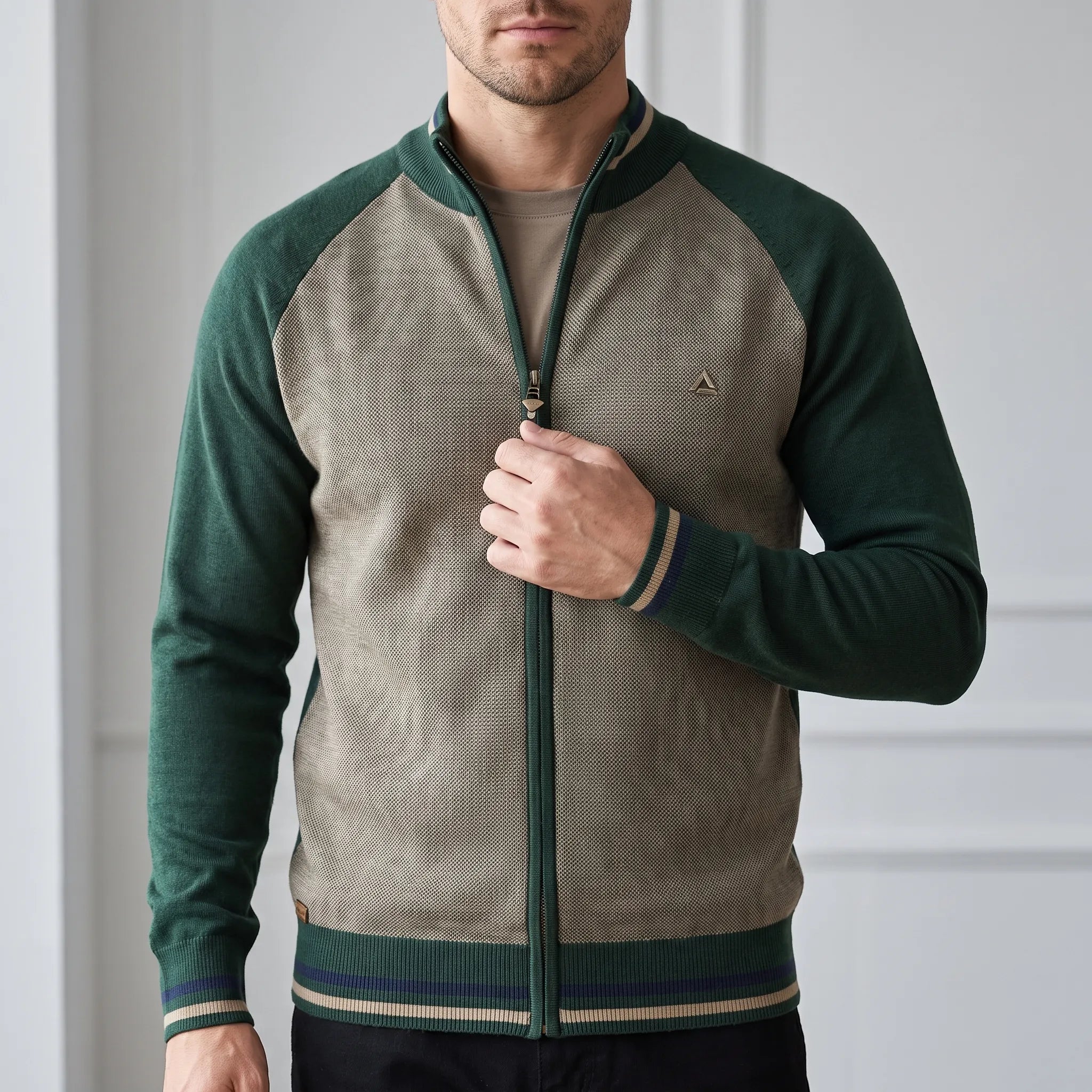 Gilet zippé col montant pour homme | Journées au bureau