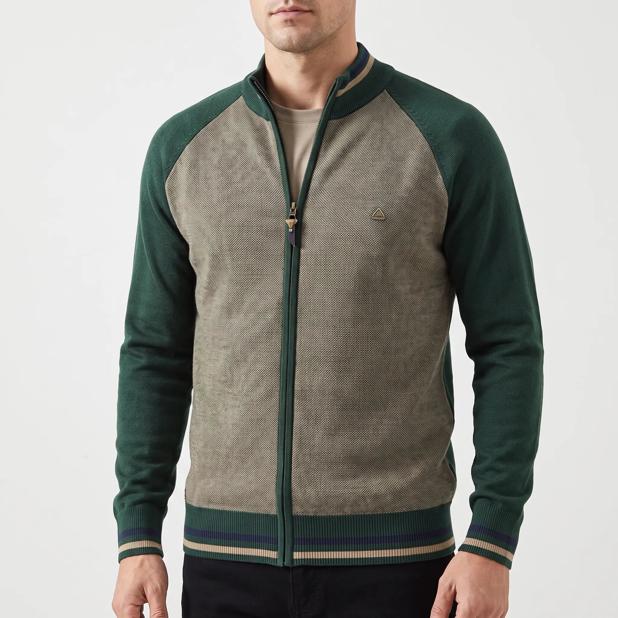 Gilet zippé col montant pour homme | Journées au bureau