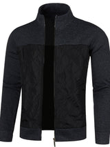 Gilet zippé homme avec panneau matelassé texturé | Sorties décontractées