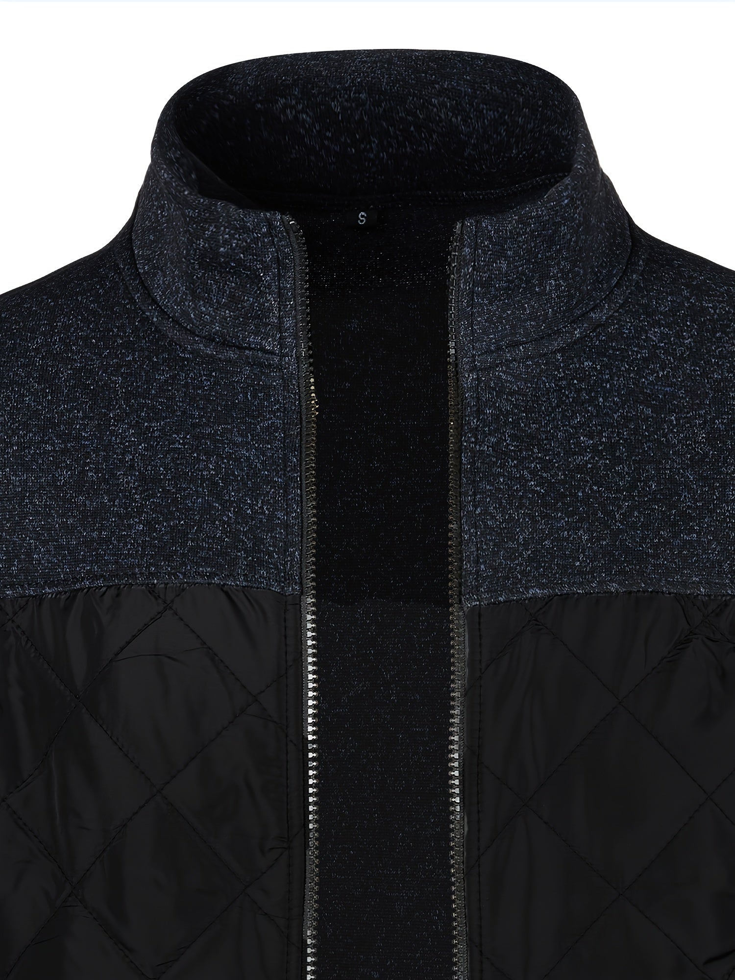 Gilet zippé homme avec panneau matelassé texturé | Sorties décontractées