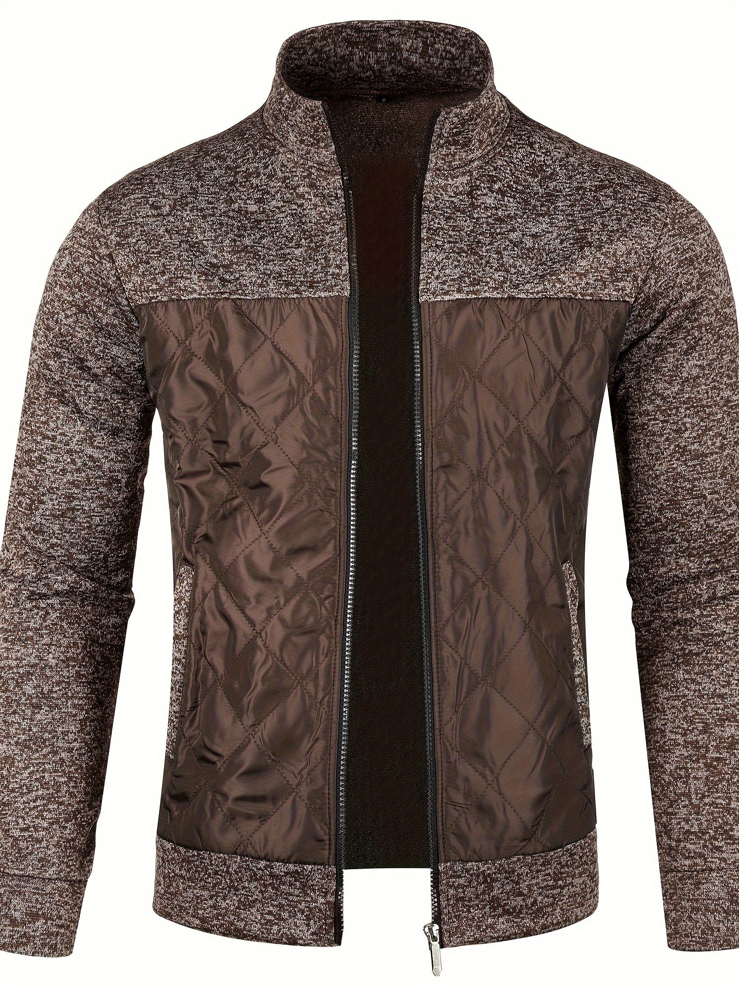 Gilet zippé homme avec panneau matelassé texturé | Sorties décontractées