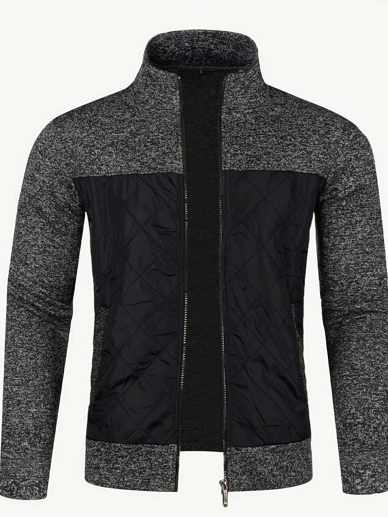 Gilet zippé homme avec panneau matelassé texturé | Sorties décontractées