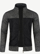 Gilet zippé homme avec panneau matelassé texturé | Sorties décontractées