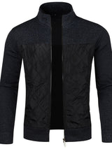 Gilet zippé homme avec panneau matelassé texturé | Sorties décontractées