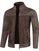 Gilet zippé homme avec panneau matelassé texturé | Sorties décontractées