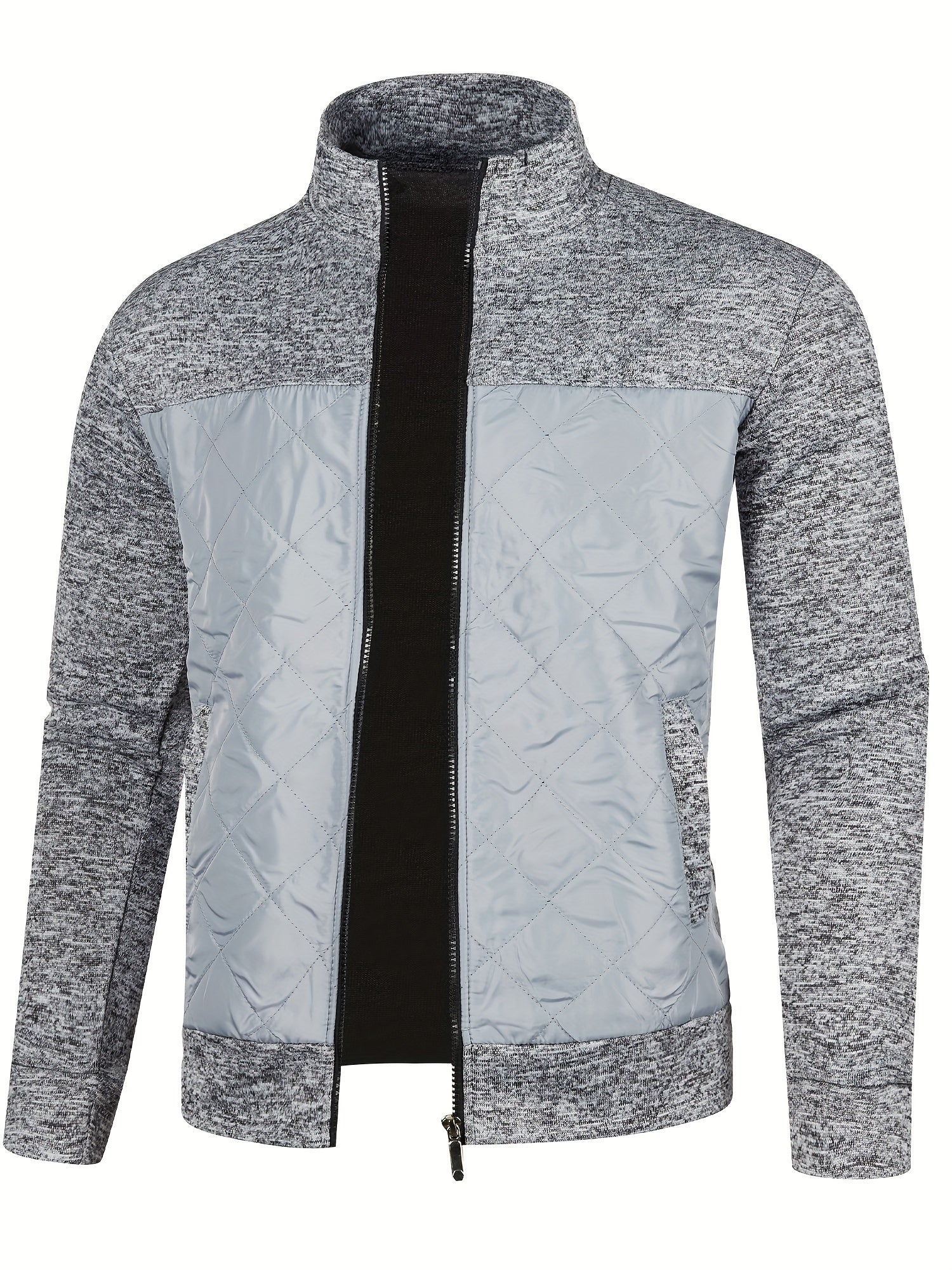 Gilet zippé homme avec panneau matelassé texturé | Sorties décontractées