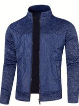 Gilet zippé homme avec panneau matelassé texturé | Sorties décontractées