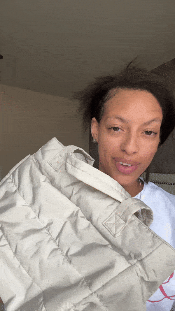 Grand sac cabas femme matelassé | Aller aux cours