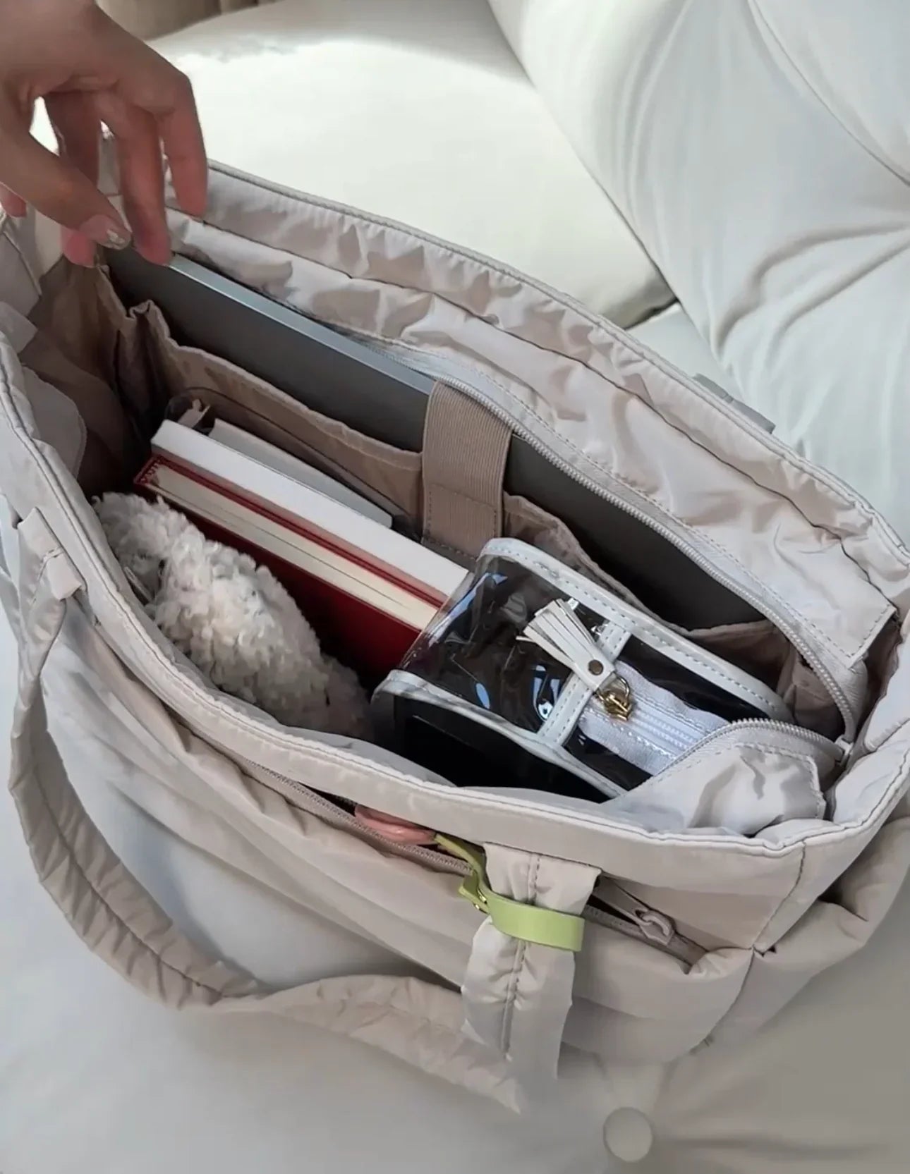 Grand sac cabas femme matelassé | Aller aux cours