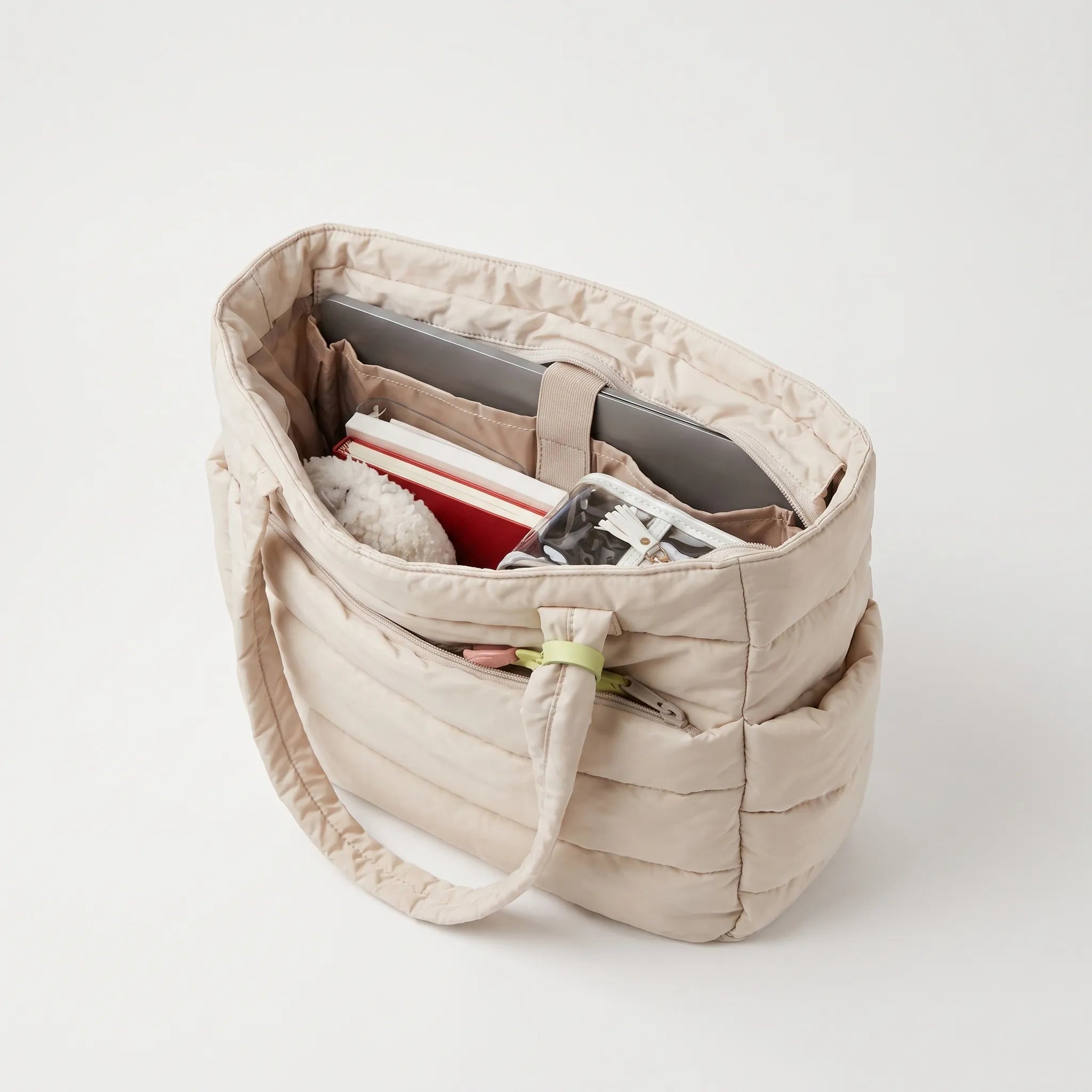 Grand sac cabas femme matelassé | Aller aux cours