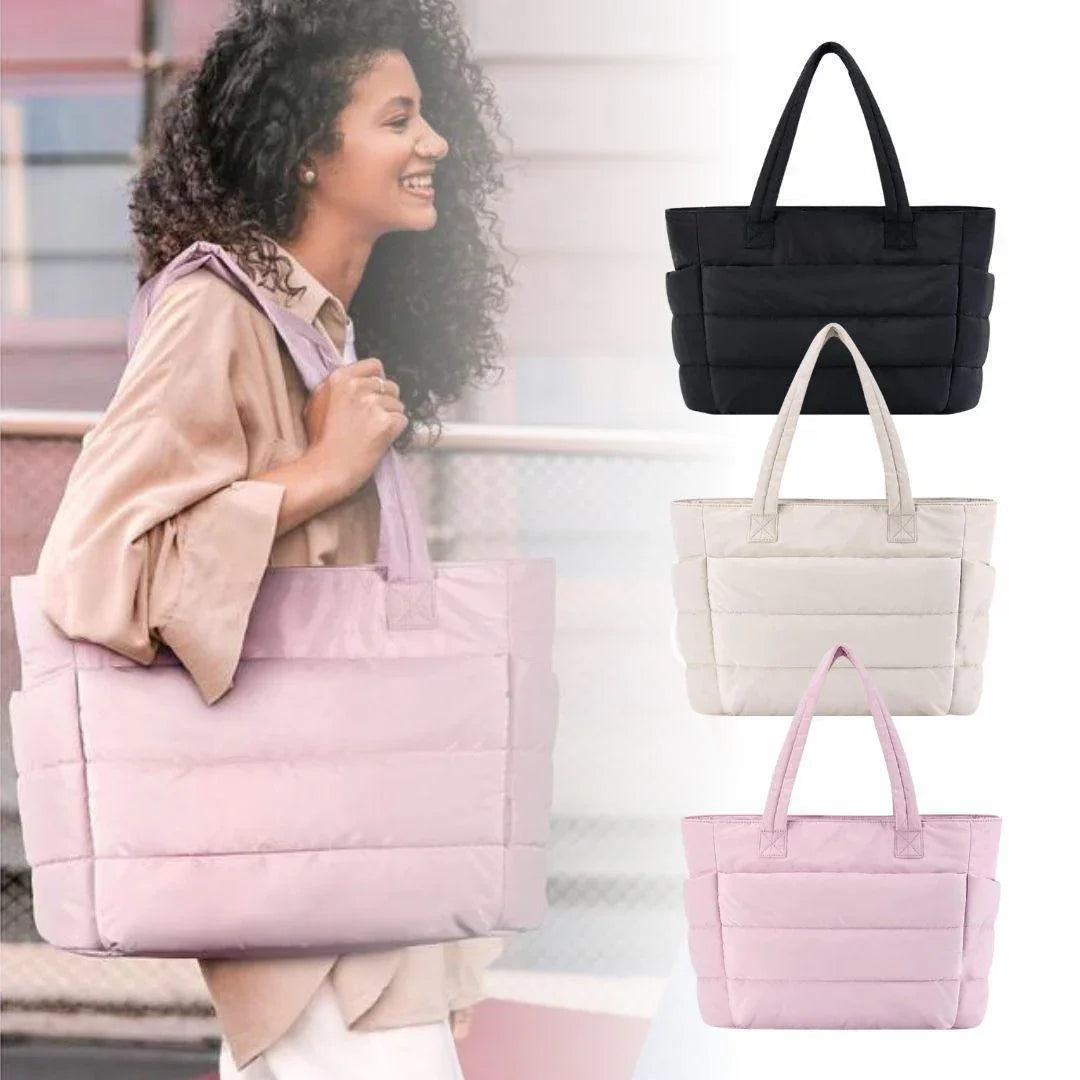 Grand sac cabas femme matelassé | Aller aux cours